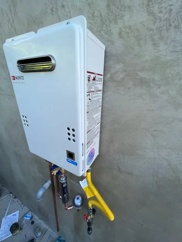 Tankless water heater installation for Central homes